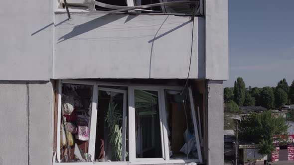 War in Ukraine  Destroyed Building in Borodyanka Bucha District