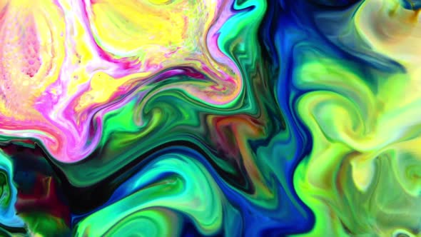 Abstract Colorful Sacral Liquid Waves Texture 651