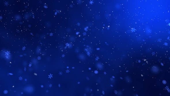 Magic Snowflakes Blue