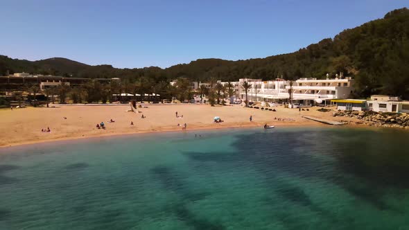 Puerto de San Miguel beach in Ibiza, Spain