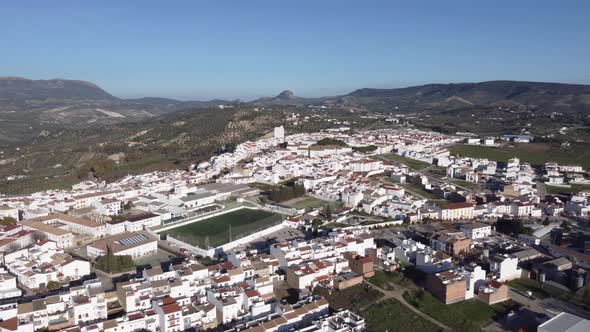 Old town in mountainous terrain