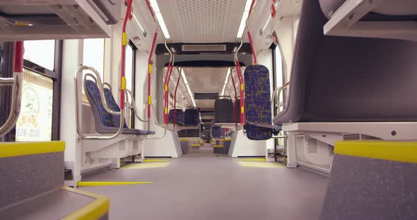 Inside a Moving Electric Tram