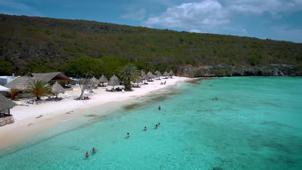 Cas Abou Beach on the Caribbean Island of Curacao Playa Cas Abou in Curacao Caribbean Tropical White