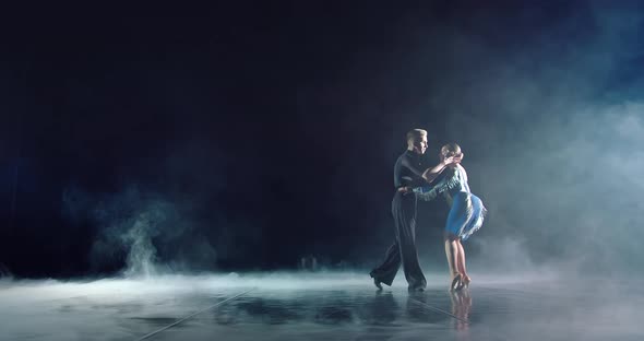 Bright and Sensual Dance of Young People