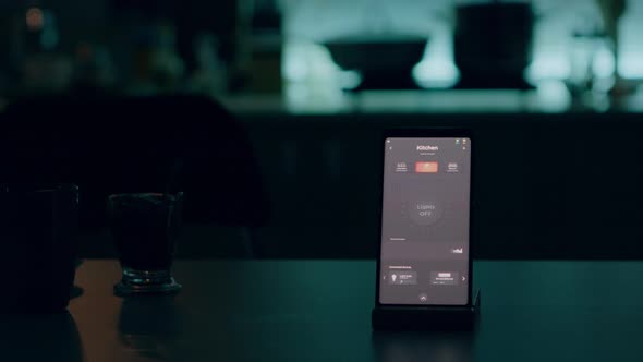 Mobile Phone with Wireless Lighting Automation Software