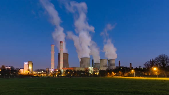 Day To Night Power Station Timelapse in 4K