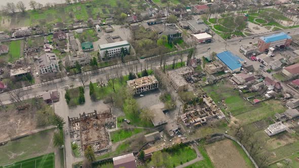 War Ukraine Damage House Destruction Danger Building Borodynka