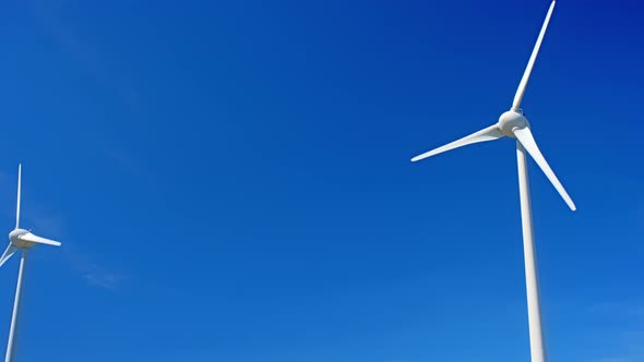 Wind Generator Turbine in Sky