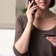 Woman on telephone with credit card - VideoHive Item for Sale