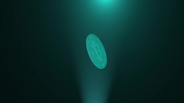 Digital Bitcoin Hud Hologram