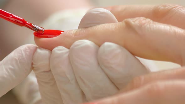 Beauty Salon Manicure Workshop Close Up.