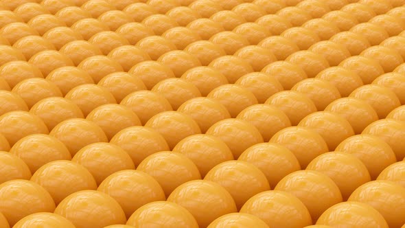 Yellow Spheres Animation Background