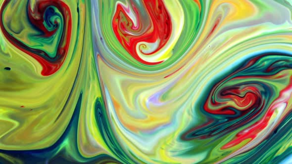 Abstract Colorful Sacral Liquid Waves Texture 101