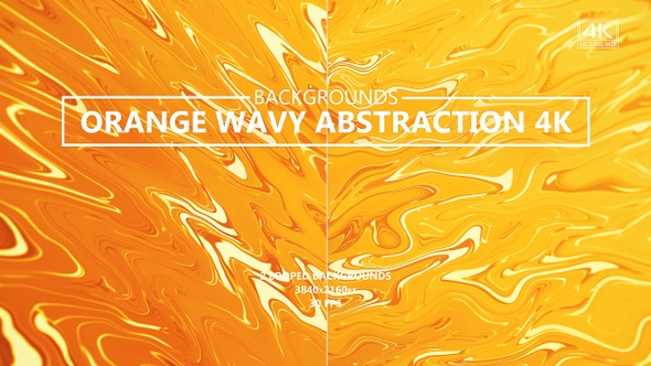 Orange Wavy Abstraction