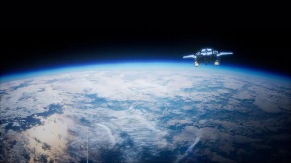 Space Shuttle Taking Off on a Mission alt