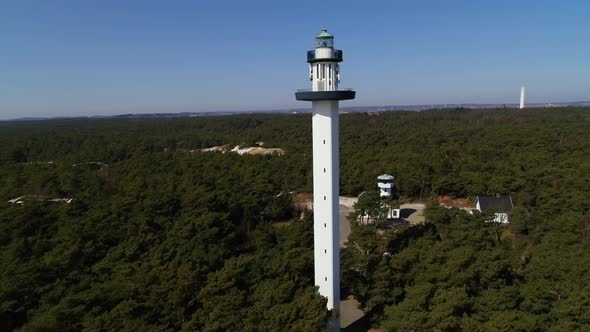 Drone Flying Pass Tall Lighthouse, Drone Stock Footage By Drone Rune 4