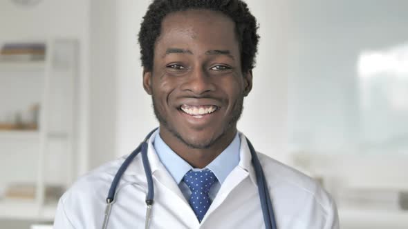 Portrait of Smiling African Doctor