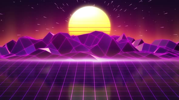 80s Retro Background 06 4K