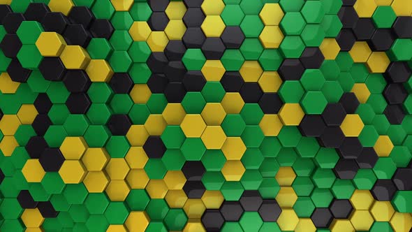 Hexagon Background Jamaica