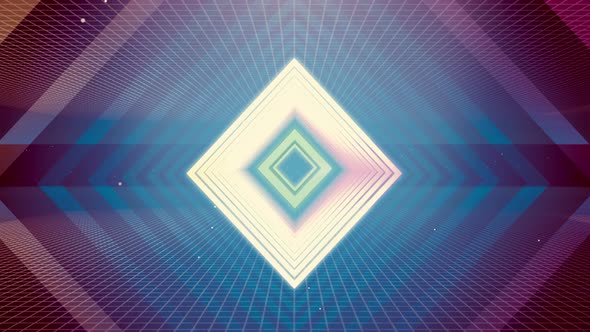 Flying Tunnel Geo Light Retro 09 4K alt