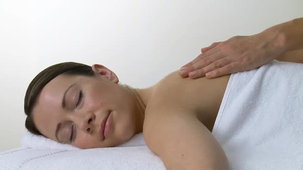 Woman having a massage