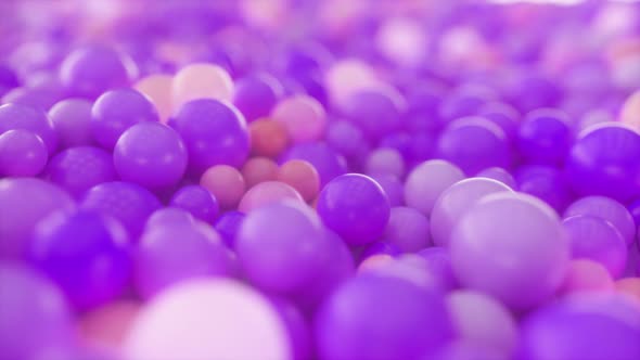 Purple Gradient Neon Glowing Balls Motion Backdrop
