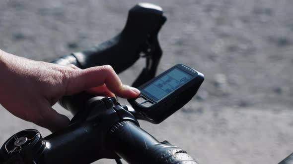 Bike computer gps navigator