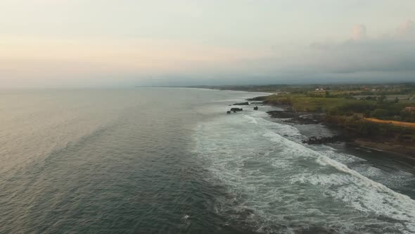 Sunset on the Sea Coast