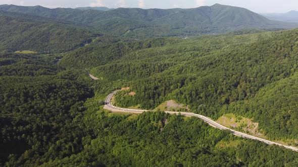 a Highway in the Mountains