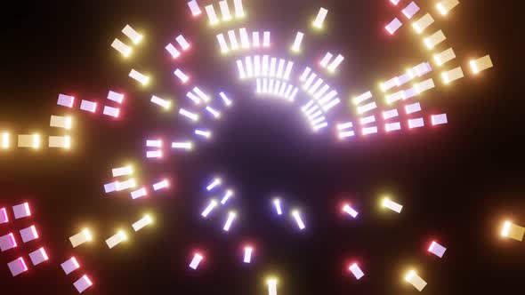 Vj Loop Disco Multicolored Shimmering Rays Of Light 02
