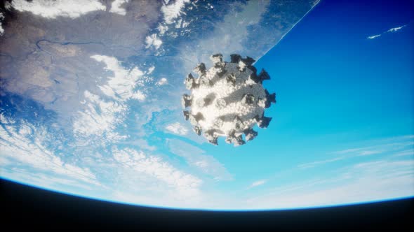 Coronavirus COVID-19 on the Earth Orbit