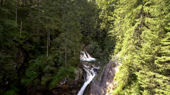 Static Waterfall in Zakopane, Poland