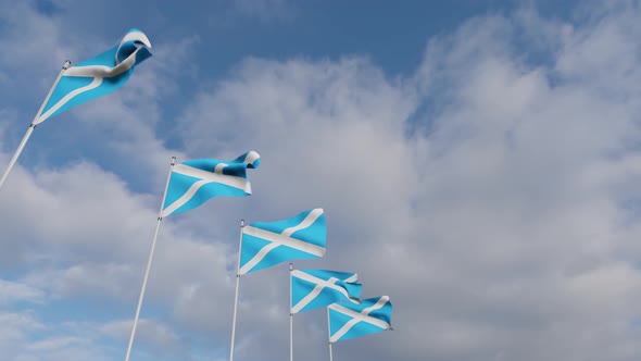 Scotland Flag on the Operating Chipset circuit board