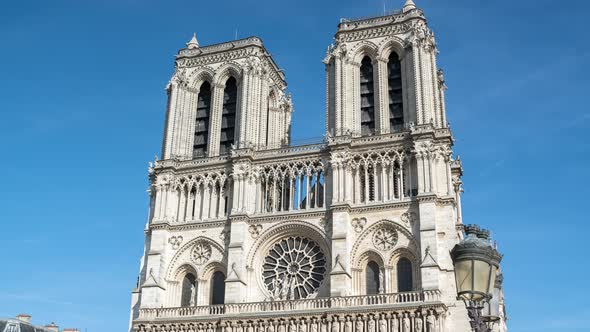 Majestic view of Notre-Dame of Paris