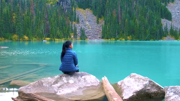 Majestic Mountain Lake in Canada