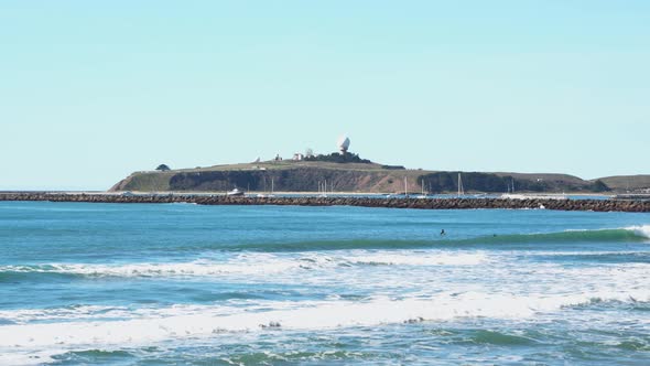 View of an island from far away