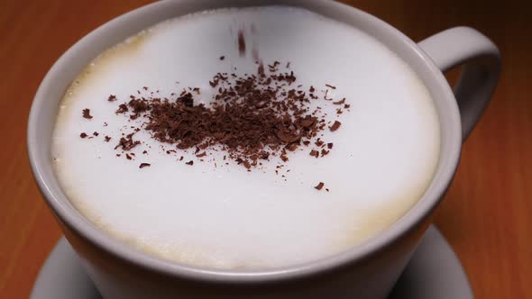 Coffee Cup with Chocolate Chips