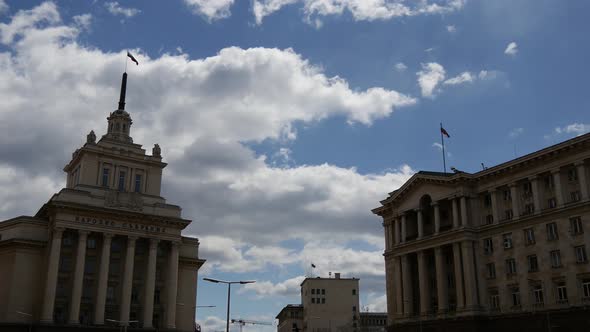 Time lapse from the The Largo in Sofia