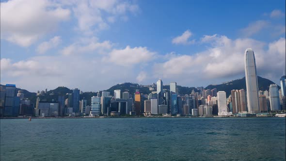 Beautiful building and architecture around Hong song city skyline