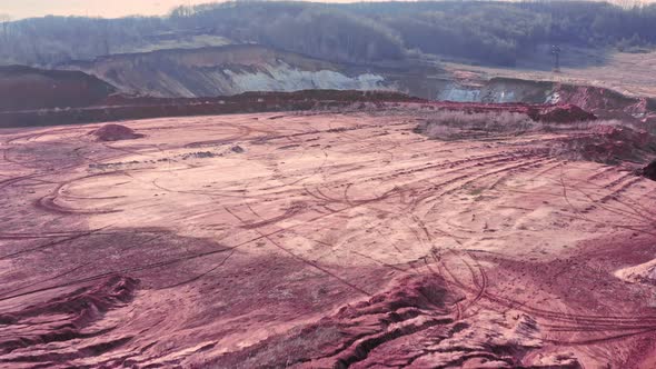 Clay Landscape of Manmade Industrial