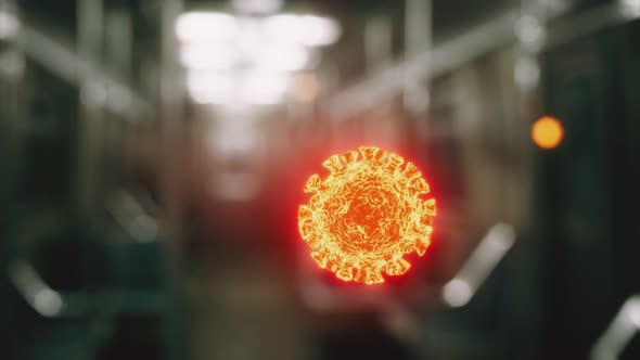 Coronavirus Covid-19 Epidemic in Subway Car alt