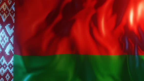 Belarus Flag with Edge Bump