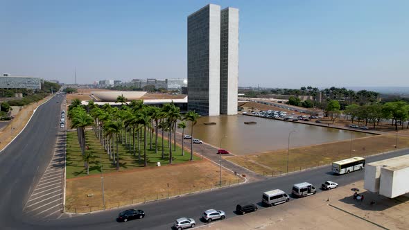 National Congress building at downtown Brasilia Brazil.