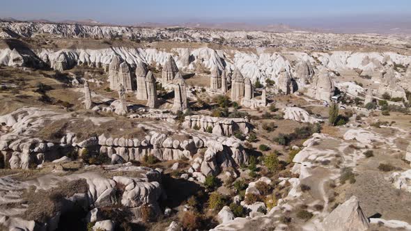 Aerial View Cappadocia Landscape