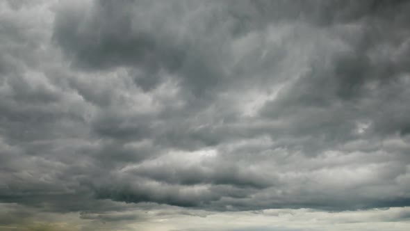 Dark cumulus clouds