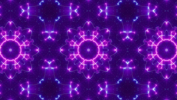 Fractal Neon Laser Beam Vj Light Kaleidoscope Loop 4K 02