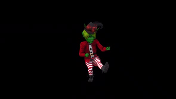 Green Elf Dance 9 – Christmas Concept