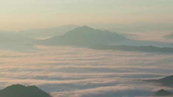 Fog Moving Mountain