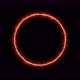 Fiery Yellow Red Ring on a Black Background - VideoHive Item for Sale