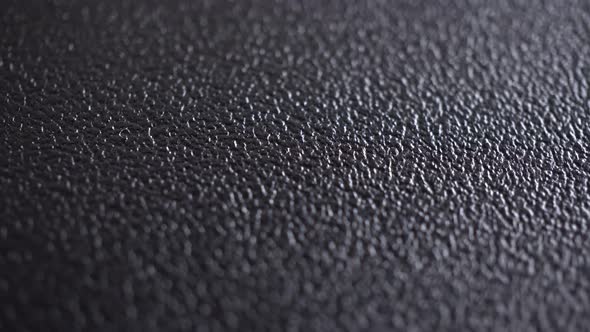 Black Macro Leather Texture Background